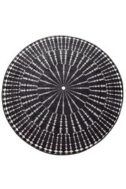 Conceptum Buio Djt Alfombra de 100 cm Blanco y Negro